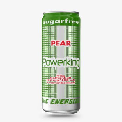 Powerking Pear Sugar-Free Energy Drink – Zero Sugar Imported Energy Drink (Sweden)