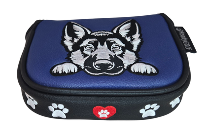 L.A.B. MEZZ OZ Embroidered Center Shaft Putter Cover by ReadyGOLF - German Shepard