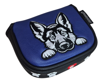 L.A.B. MEZZ OZ Embroidered Center Shaft Putter Cover by ReadyGOLF - German Shepard