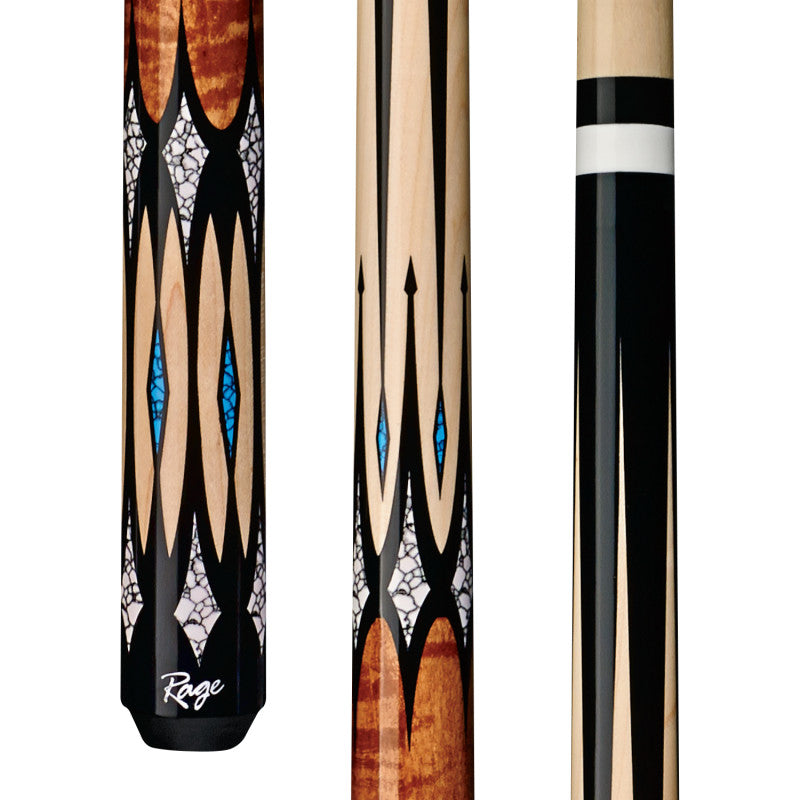 Turquoise and White Rage Cue Stick