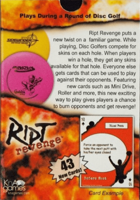 RIPT Revenge Disc Golf Card Game!