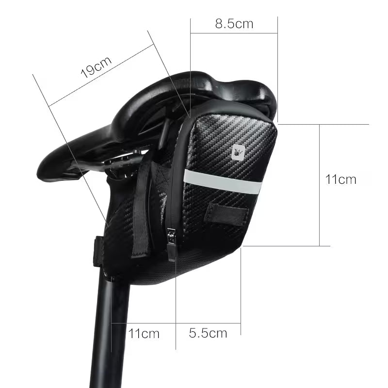 RHINOWALK Waterproof Storage Saddle Bag Seat Cycling Tail Rear reflection Bag Saddle-RK18558