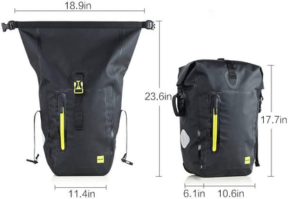 Rhinowalk Waterproof Bike Pannier Bag,(for Bicycle Cargo Rack Saddle Bag Shoulder Bag-RK19661 25L