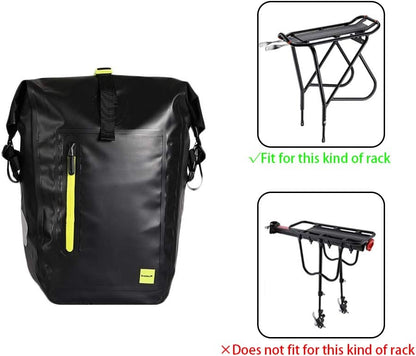 Rhinowalk Waterproof Bike Pannier Bag,(for Bicycle Cargo Rack Saddle Bag Shoulder Bag-RK19661 25L