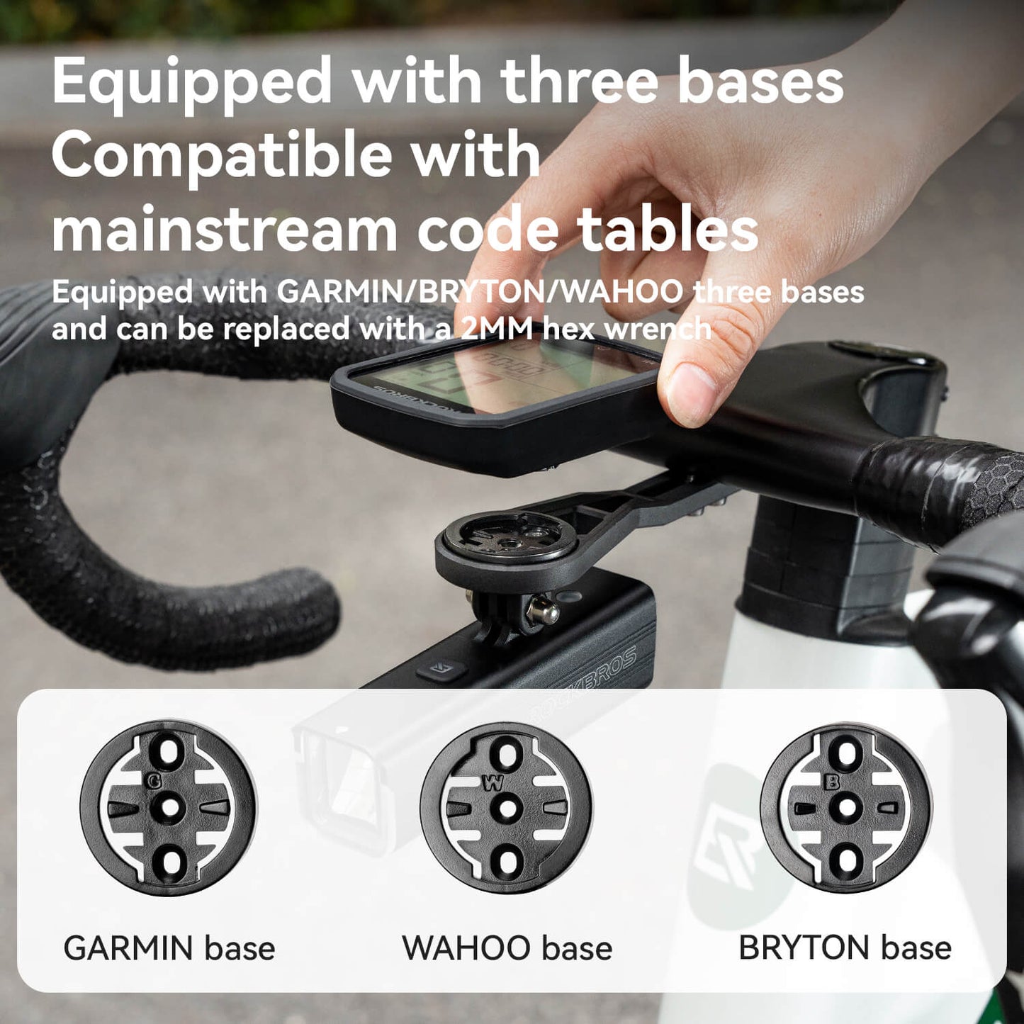 Bike Computer Stand Handlebar Extension Bracket