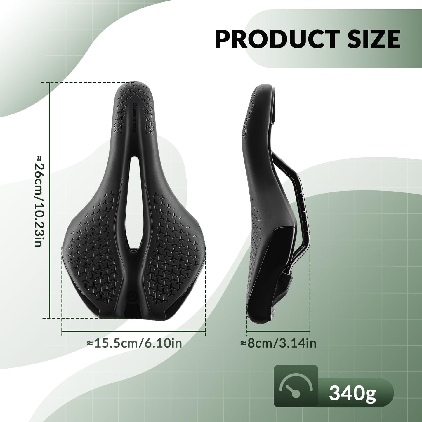 Bike Seat Anti-Slip Memory Foam Breathable
