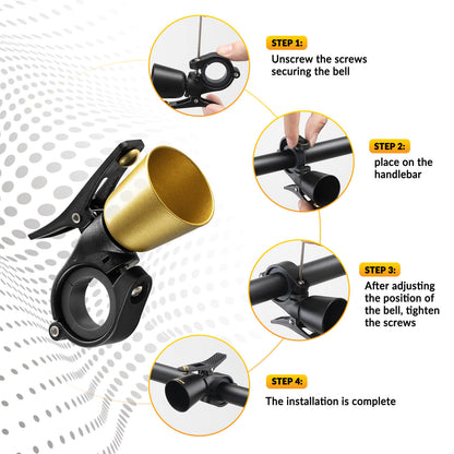 ROCKBROS Bike Bell – Loud Sound for MTB & Road Bikes