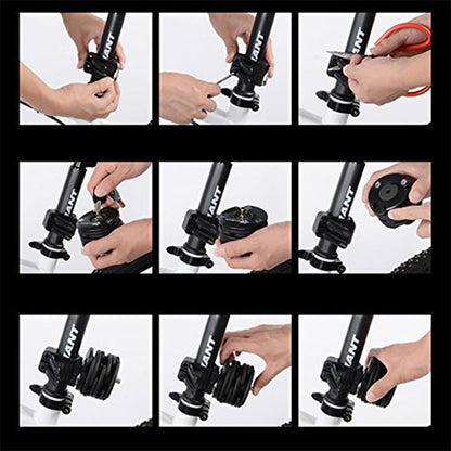 ROCKBROS Folding Bike Lock Anti-theft Alloy Lock with Mounting Bracket