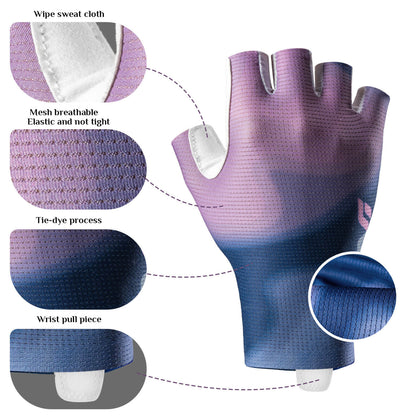 ROCKBROS Half-Finger Women Cycling Gloves Shock-Absorbing