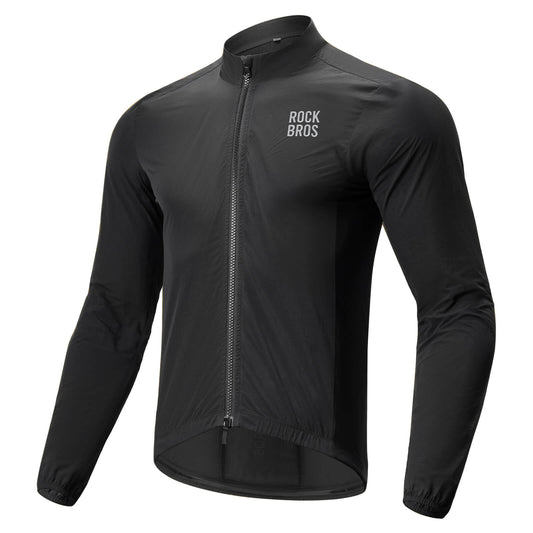 ROCKBROS Long-Seeved Cycling Windbreaker Jacket Foldable