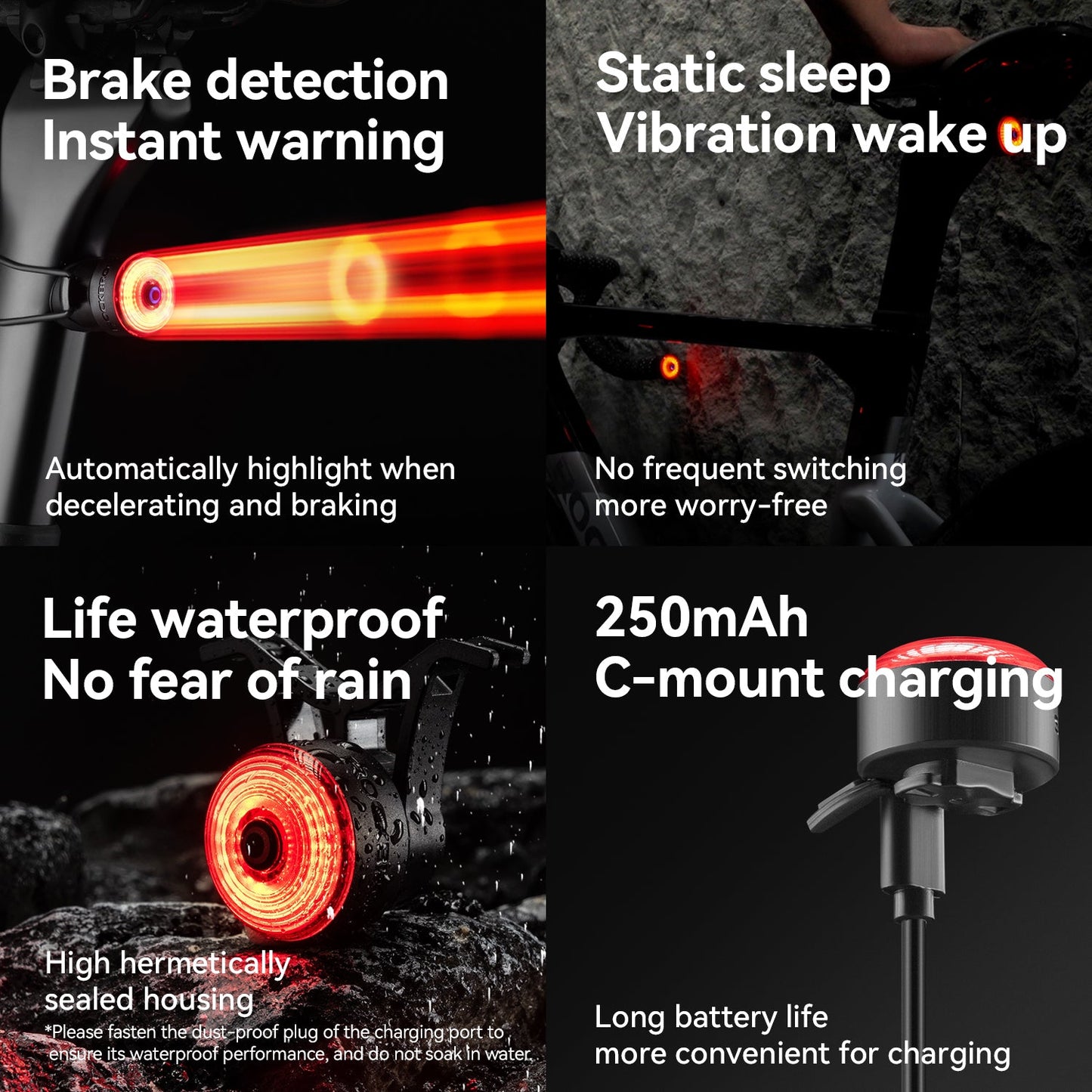 R0 Tail Light Brake sensor USB Handle Plug Smart Synchronization