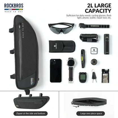 ROCKBROS Bike Triangle Bag-Road to sky