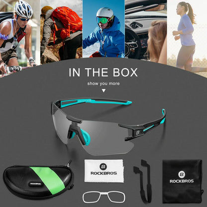 Adaptive Cycling Goggles with Complete UV Protection