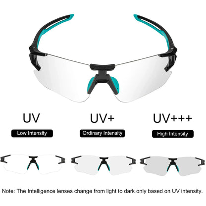 Adaptive Cycling Goggles with Complete UV Protection