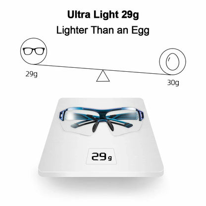 Adaptive Cycling Goggles with Complete UV Protection
