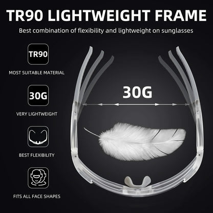 Unisex Transition Sports Sunglasses for Cycling