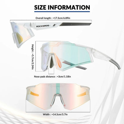 Unisex Transition Sports Sunglasses for Cycling