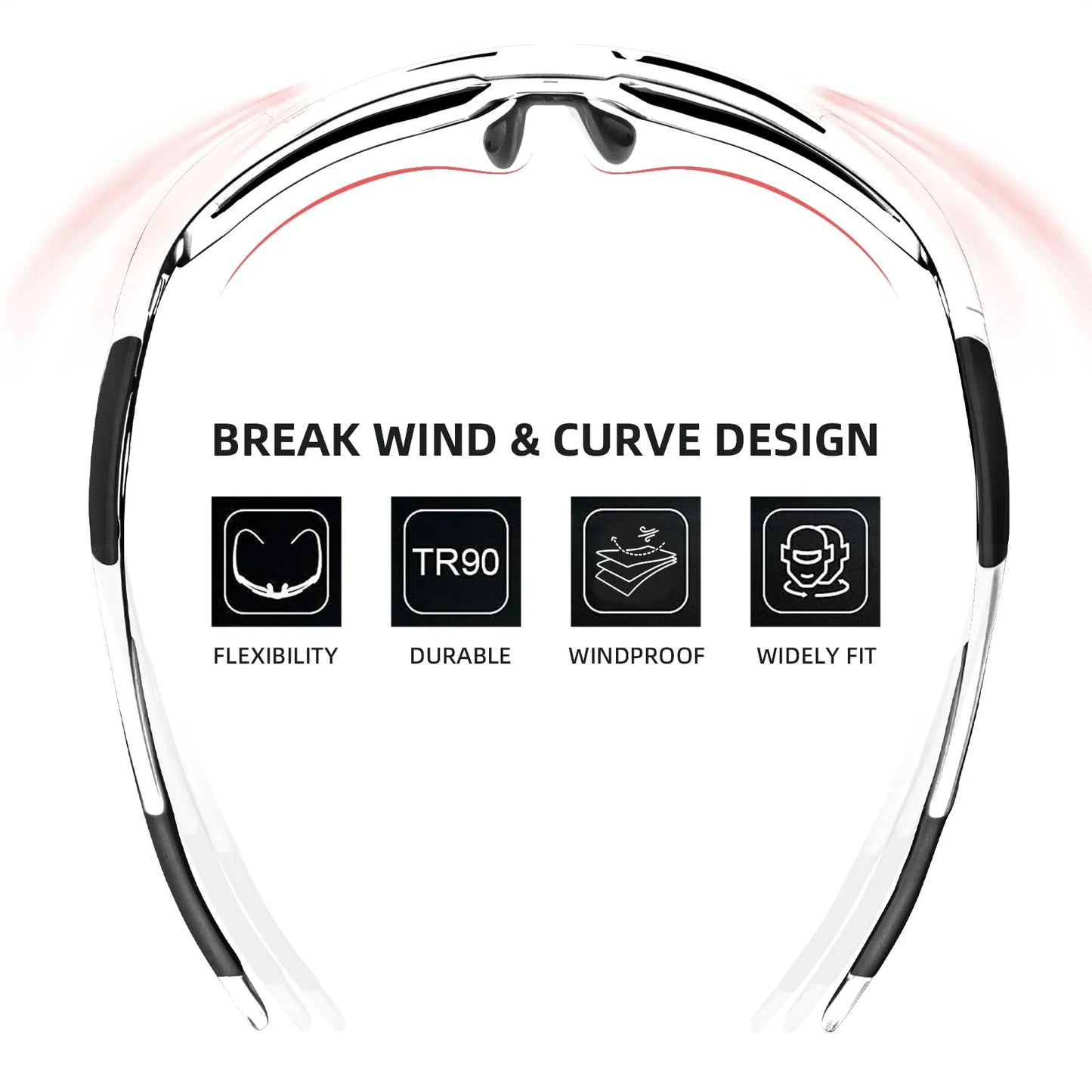 TAC Lightweight Polarized Sunglasses for Cycling & Fishing