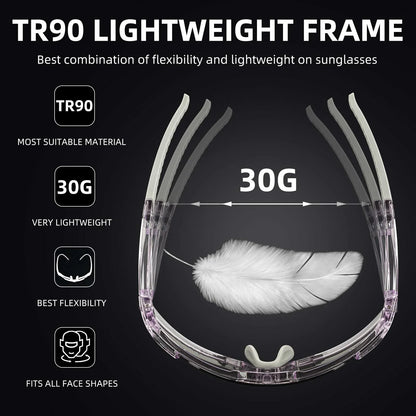 Unisex Transition Sports Sunglasses for Cycling