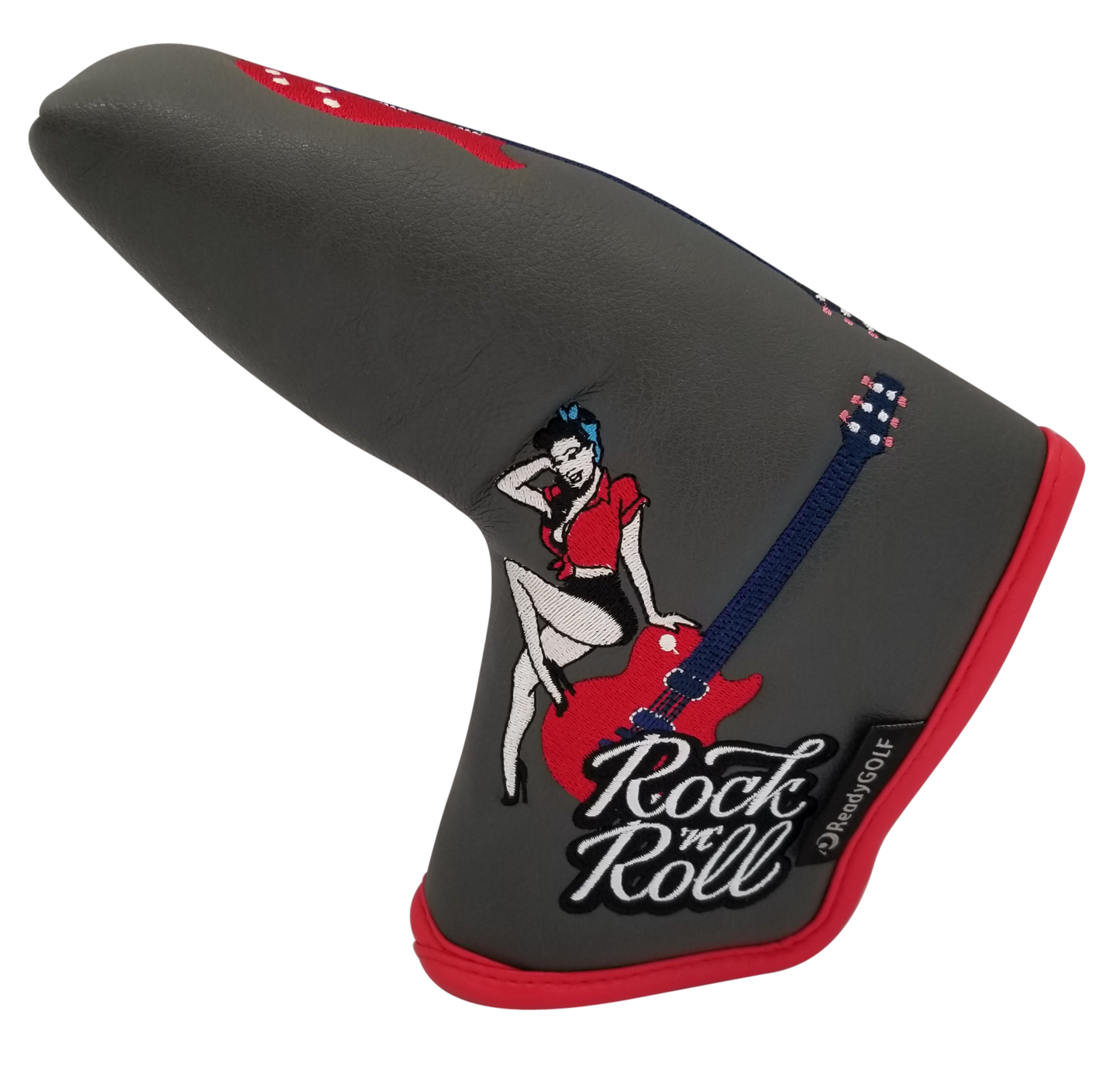 Rock 'N' Roll Embroidered Blade Putter Cover by ReadyGOLF