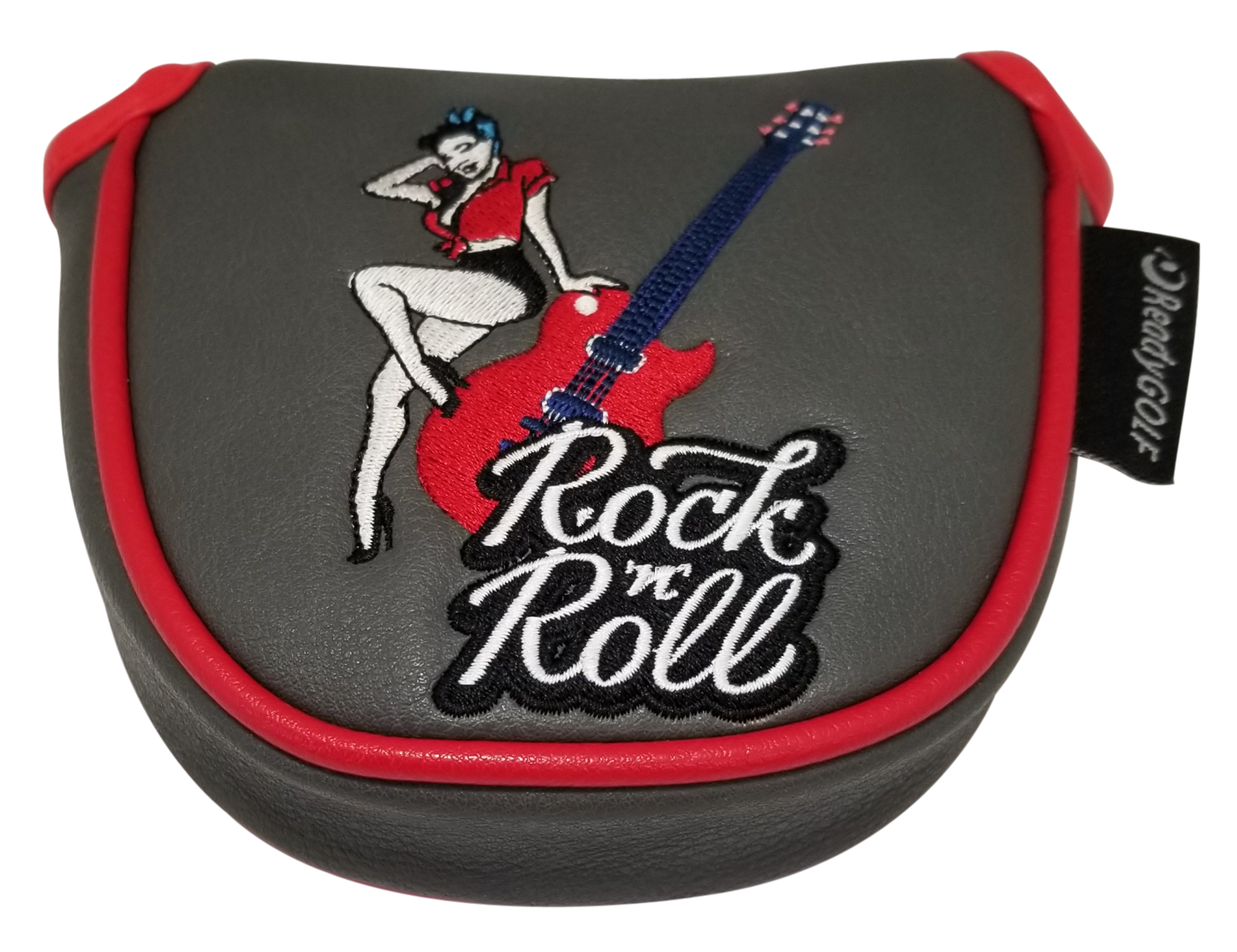 Rock 'N' Roll Embroidered Mallet Putter Cover by ReadyGOLF
