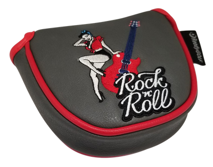 Rock 'N' Roll Embroidered Mallet Putter Cover by ReadyGOLF