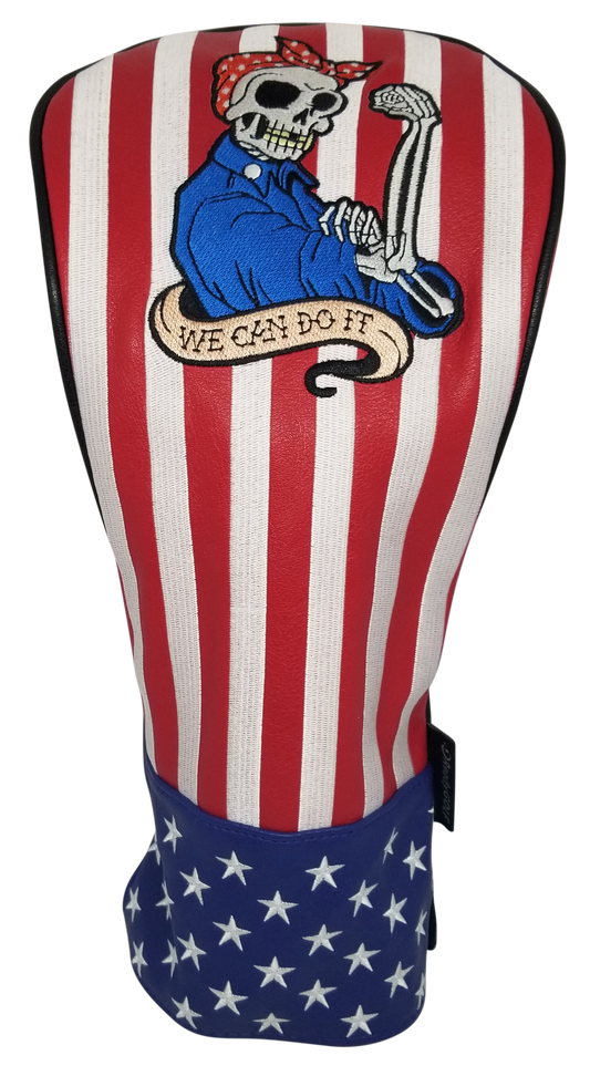 Rosie the Riveter Embroidered Driver Headcover by ReadyGOLF