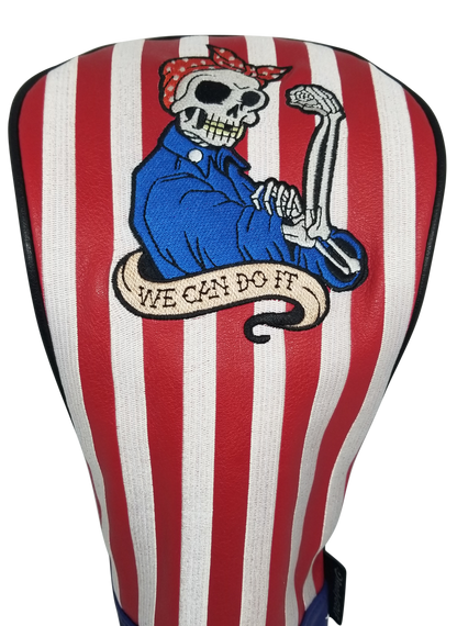 Rosie the Riveter Embroidered Driver Headcover by ReadyGOLF