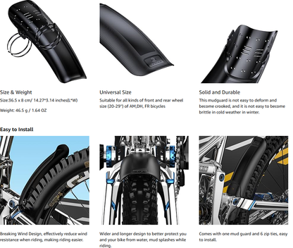 ENLEE Bike Fender, Bicycle Mudguard,