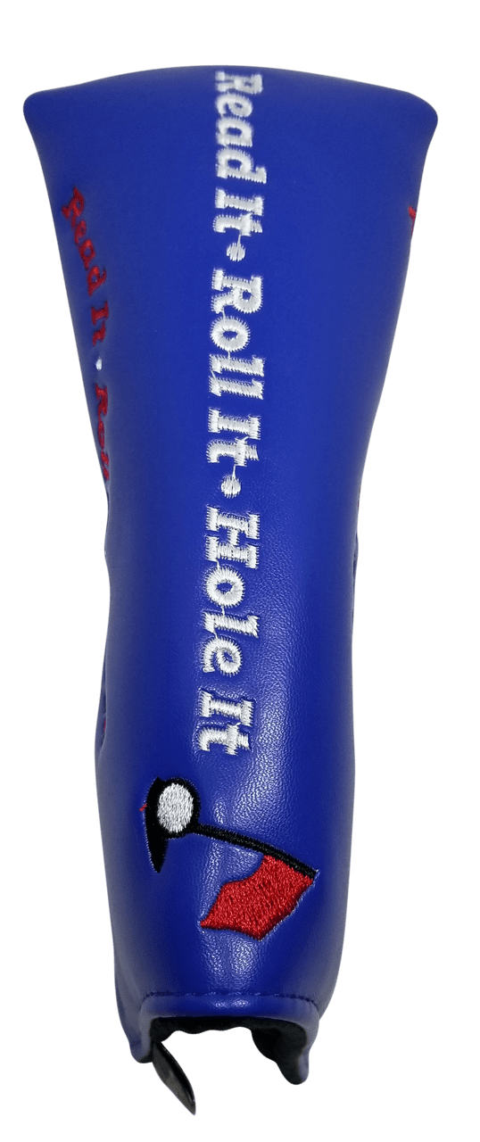 Dancing Gopher Blue Embroidered Blade Putter Cover by ReadyGOLF