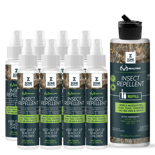 Zone Realtree Hunter's Pack Insect Repellent Spray, 1oz Case + Refill
