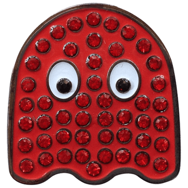 Arcade Red Ghost Crystal Ball Marker & Hat Clip by ReadyGOLF