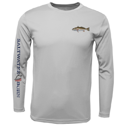 Clean Redfish Long Sleeve UPF 50+ Dry-Fit Shirt