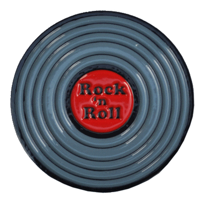 Rock & Roll LP Record Ball Marker & Hat Clip by ReadyGOLF