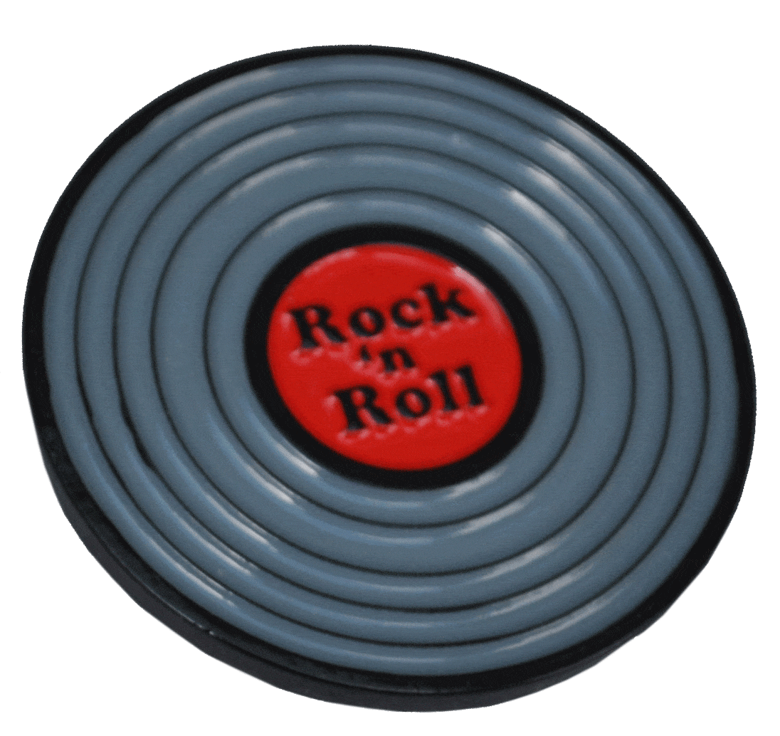 Rock & Roll LP Record Ball Marker & Hat Clip by ReadyGOLF