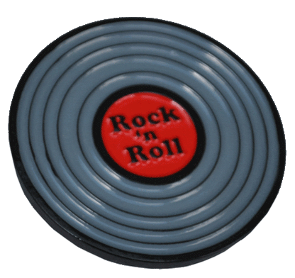 Rock & Roll LP Record Ball Marker & Hat Clip by ReadyGOLF