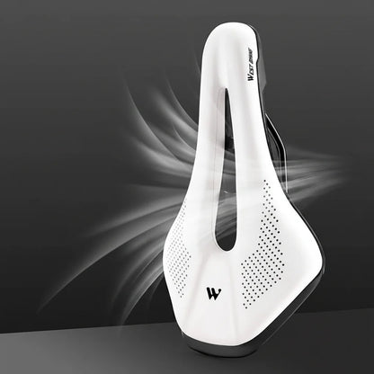 Hollow Road Bike Seat: Wear-Resistant Leather Saddle