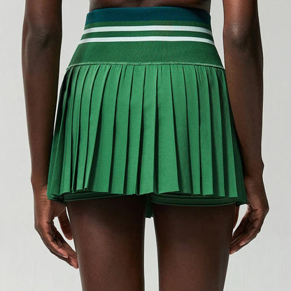 Women's Summer Sports Skort High Waisted  Pleated 2 in 1