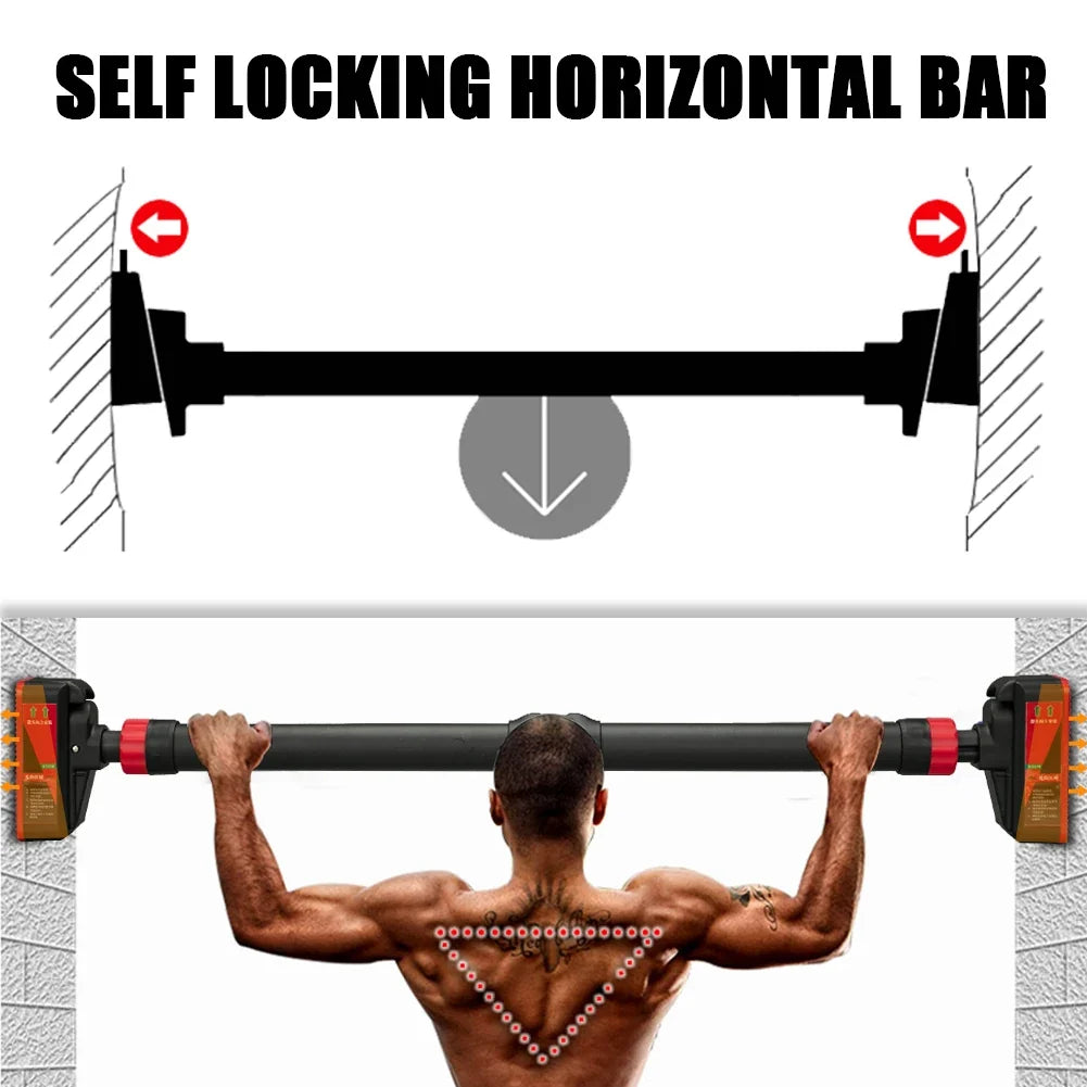 Adjustable Doorway Pull-Up Bar with Level Gauge