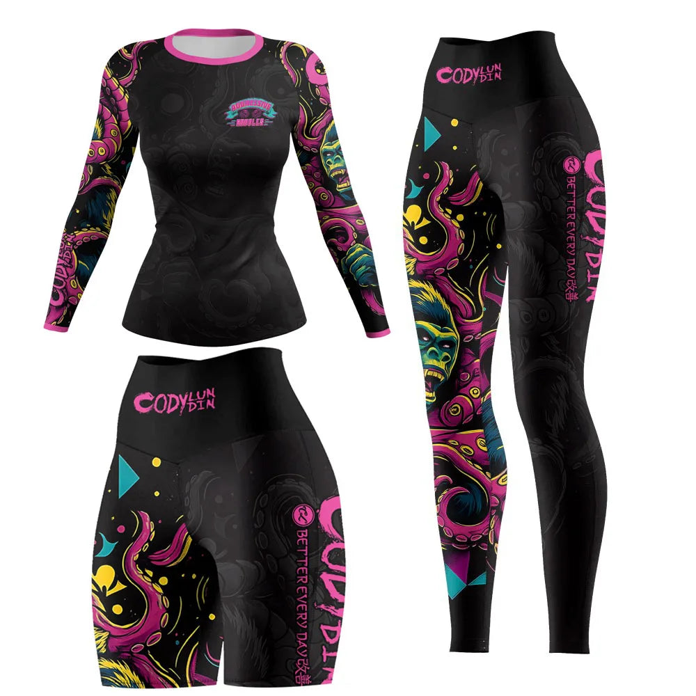 Women's Yoga & Running Sport Suit 2-Piece Fitness Set