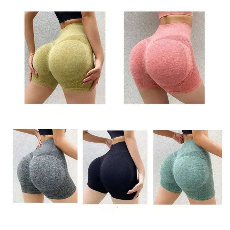 Women’s High-Waist Yoga Shorts Butt-Lift Gym & Running Workout