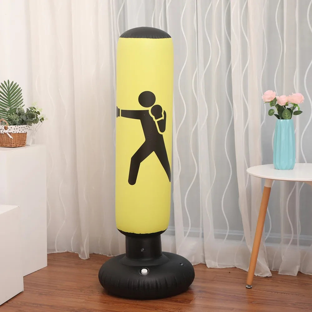 Improve Your Boxing Skills 63" Inflatable Punch Bag