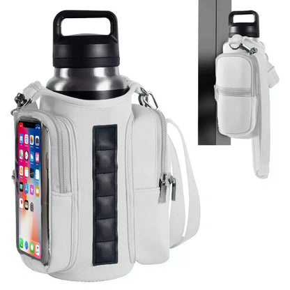 Magnetic Gym Water Bottle Holder for Phone & Keys