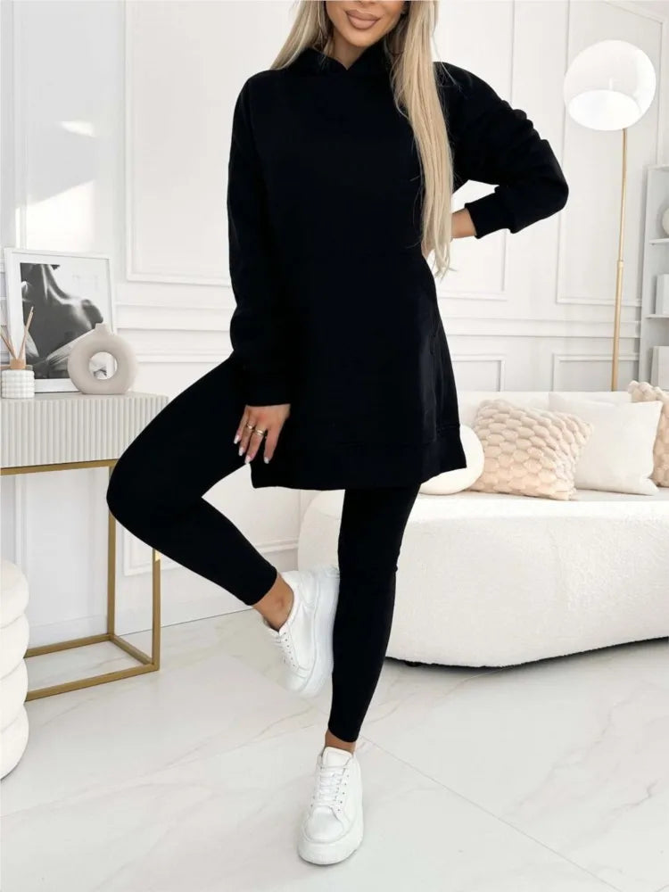 Perfect Winter Outfit  Hoodie and Leggings Set