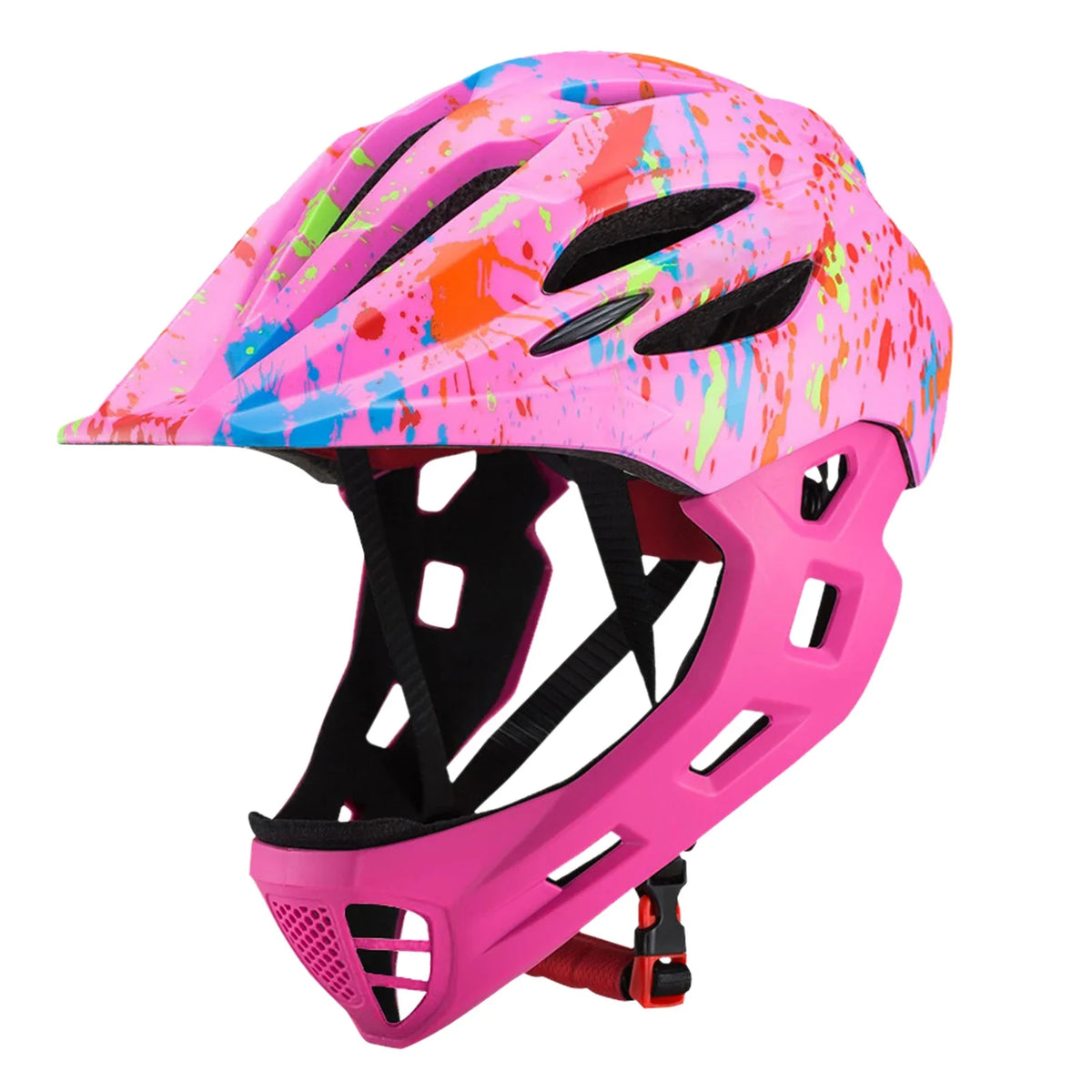 Kids Full-Face Bike Helmet: Adjustable & Lightweight