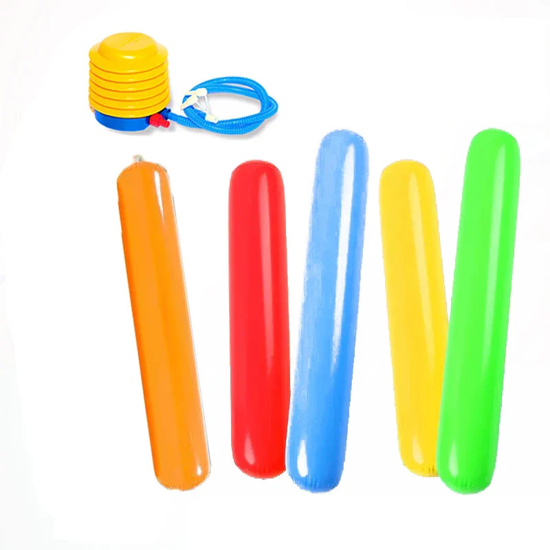 Family Fun 5 Color Inflatable Balloon Sticks
