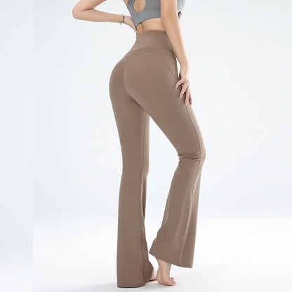 Slim Fit Yoga Leggings with Wide Leg Style