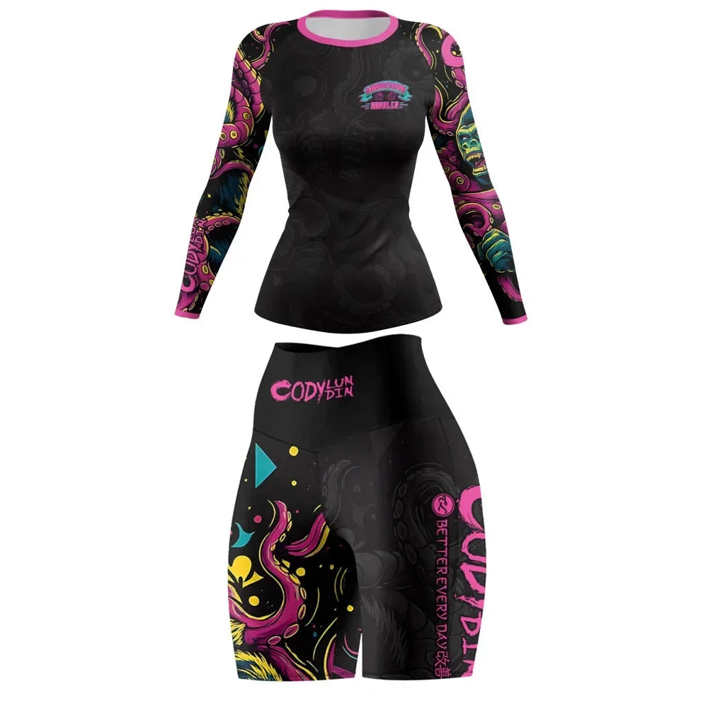Women's Yoga & Running Sport Suit 2-Piece Fitness Set