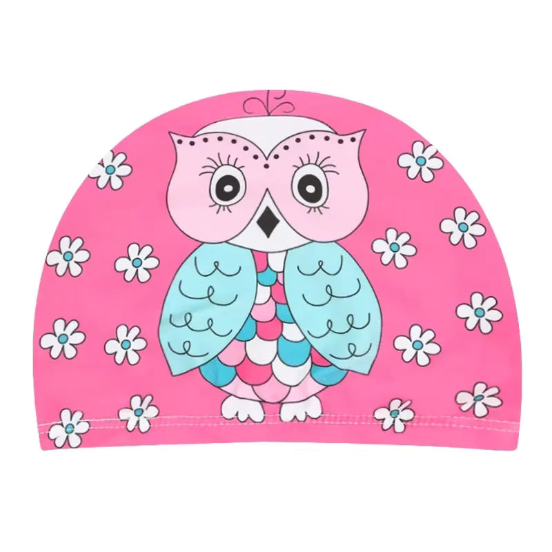 Cartoon Animal Swim Caps for Kids