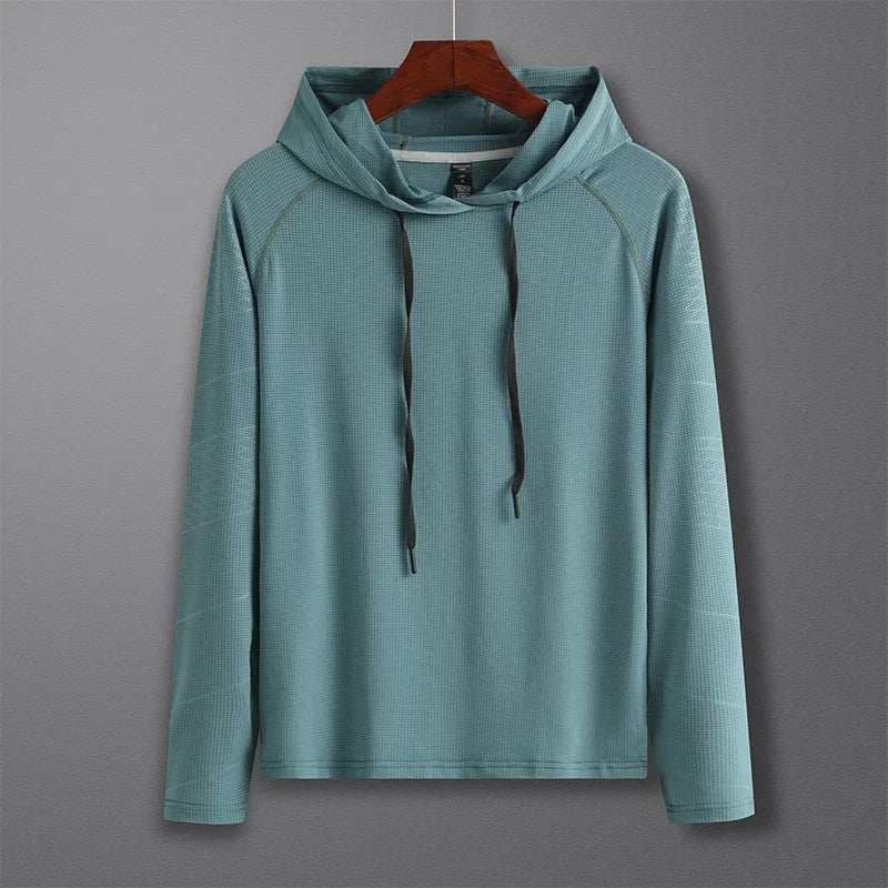 Men's Quick Dry Outdoor Sports Hoodies Activewear Running Tops